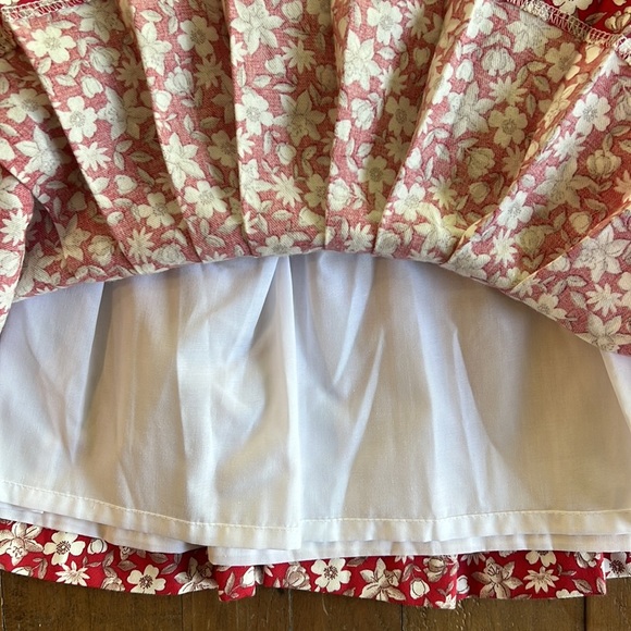 Sardon red floral pleated dress NWT - Picture 3 of 9